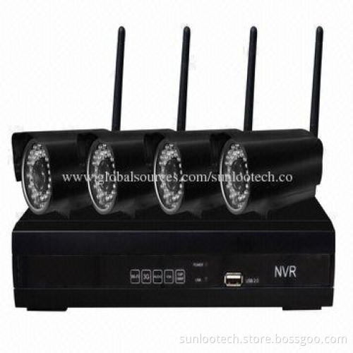 4CH wireless security system for home security